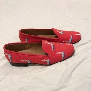 Stubbs & Wootton J Crew Whale Embroidered Loafer